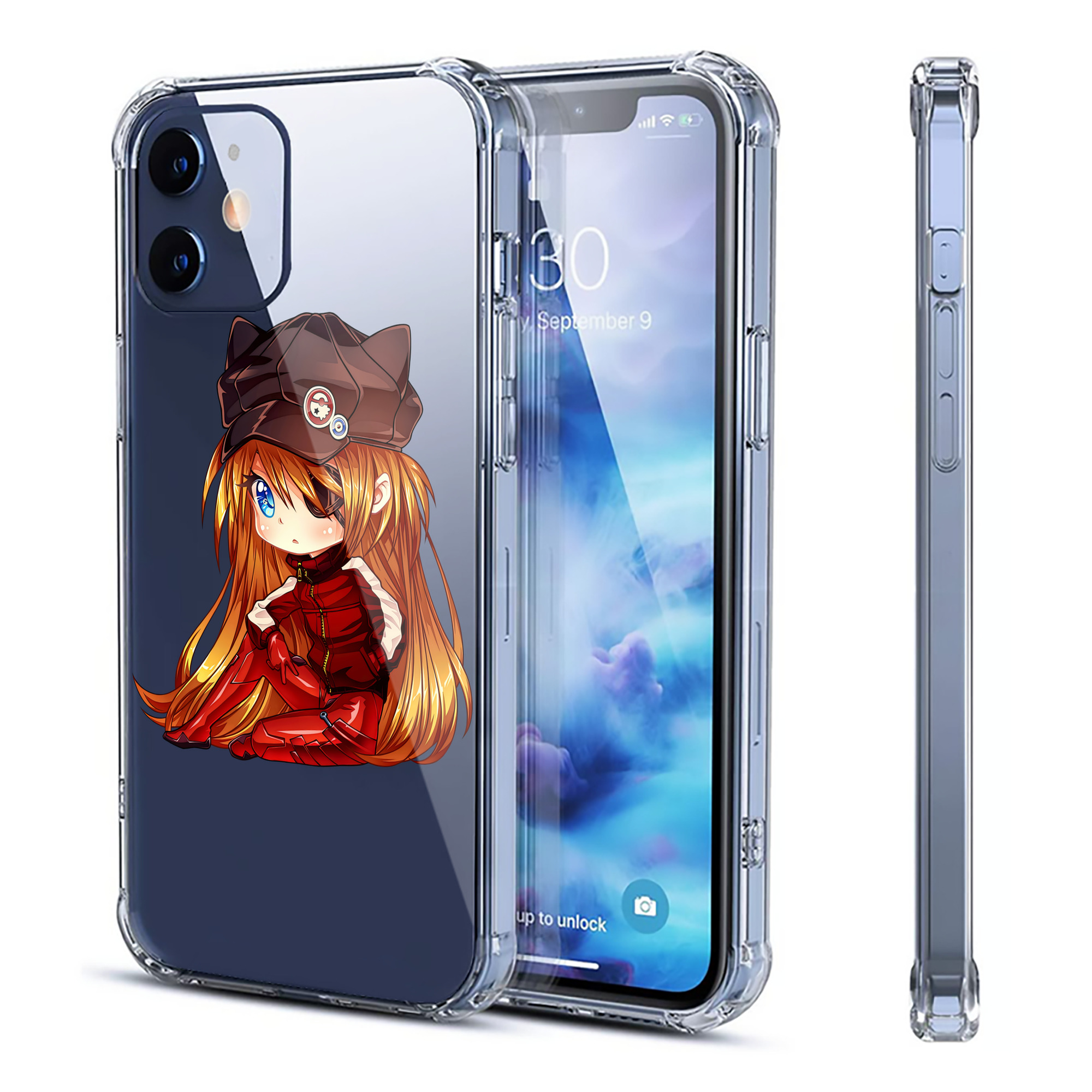 （画像用） EVA 新世紀エヴァンゲリオン 【iPhone 12シリーズ対応】透明スマホケース（クリアソフトケース）